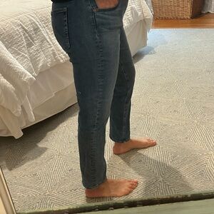 AG Classic Mid-Rise Women's Cropped Jeans in Blue